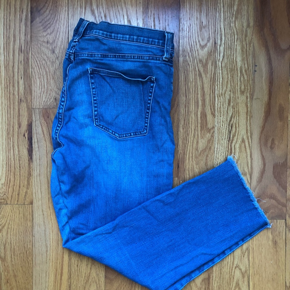 Uniqlo High Waist Straight Cropped Jeans